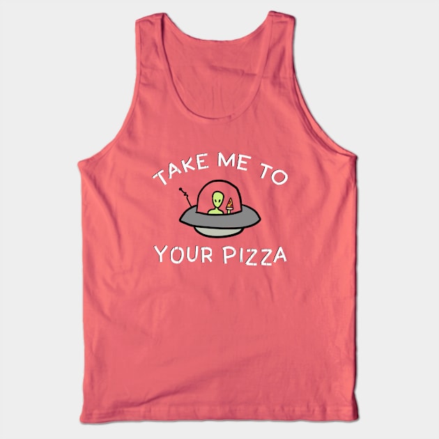 Pizza Alien Tank Top by RadicalLizard